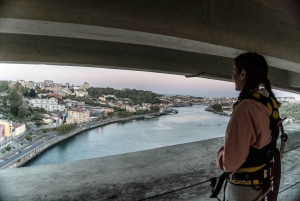 Porto: Klatring på Arrábida-broen