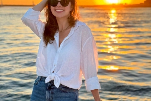 Porto Barca CONDIVISA: Ponti, foce del fiume e tramonto con bevande