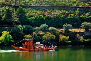 Porto: Douro-laakson viiniretki pienelle yksityisryhmälle, veneajelu, viininmaistelu, ruoka