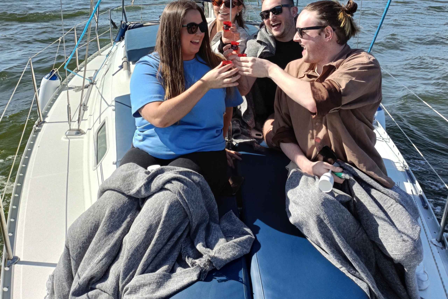 ポルト：ドリンク付きの魅力的なヨットでの特別なパーティー