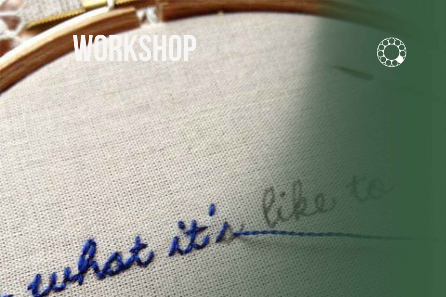 Porto: Poetry Embroidery Workshop