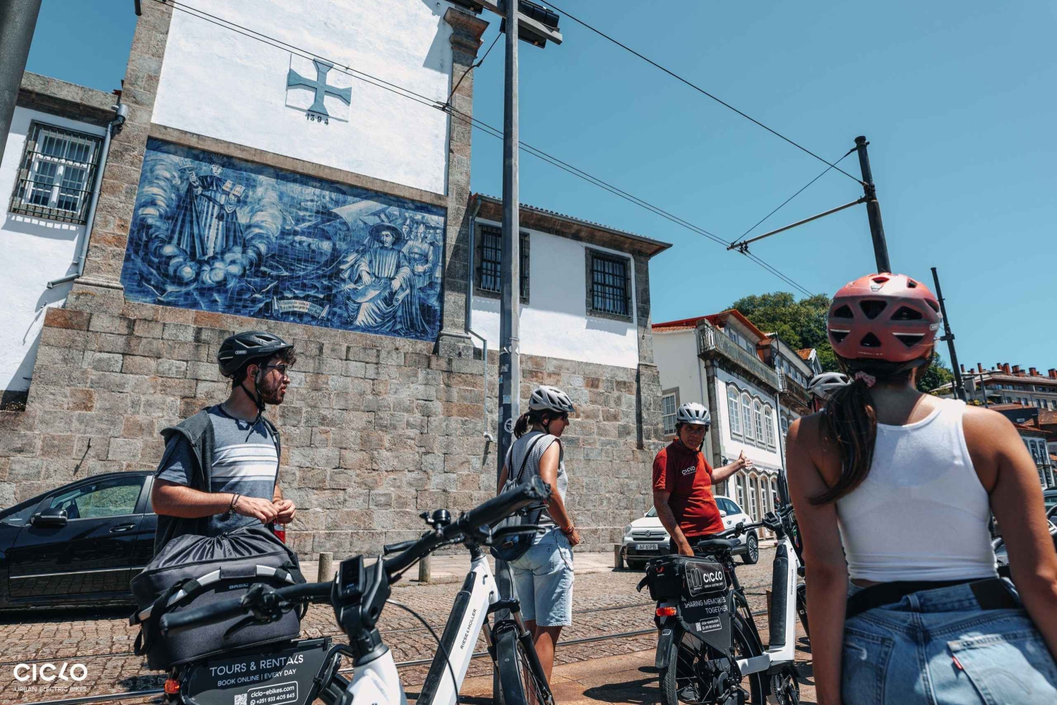 Porto Riverbank Tour på en elcykel: Atlantkusten, trädgårdar