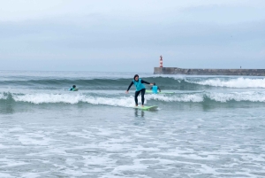 Porto: Surf Lesson with Transportation at Ocean Origin