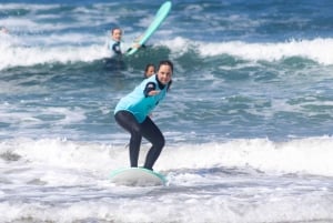 Oporto: Clase de surf con transporte en Ocean Origin