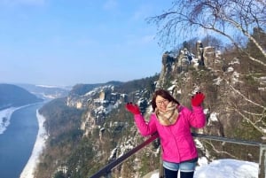 Bohemia & Saxon Switzerland Winter Day Tour from Prague