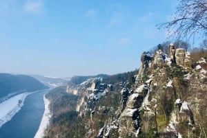 Bohemia & Saxon Switzerland Winter Day Tour from Prague