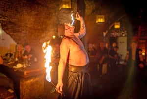 From Prague: Medieval Dinner, Show, Castle and Brewery