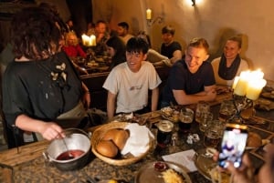 From Prague: Medieval Dinner, Show, Castle and Brewery