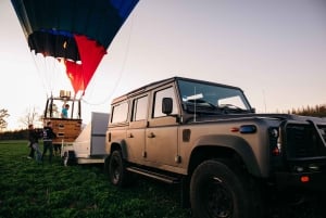 From Prague: Hot Air Balloon Ride with Champagne and Snacks