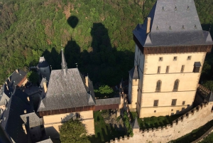 From Prague: Private Hot Air Balloon Flight Karlstejn castle