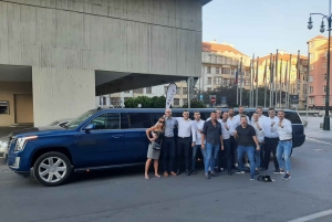 Longue promenade en limousine Hummer ou Cadillac