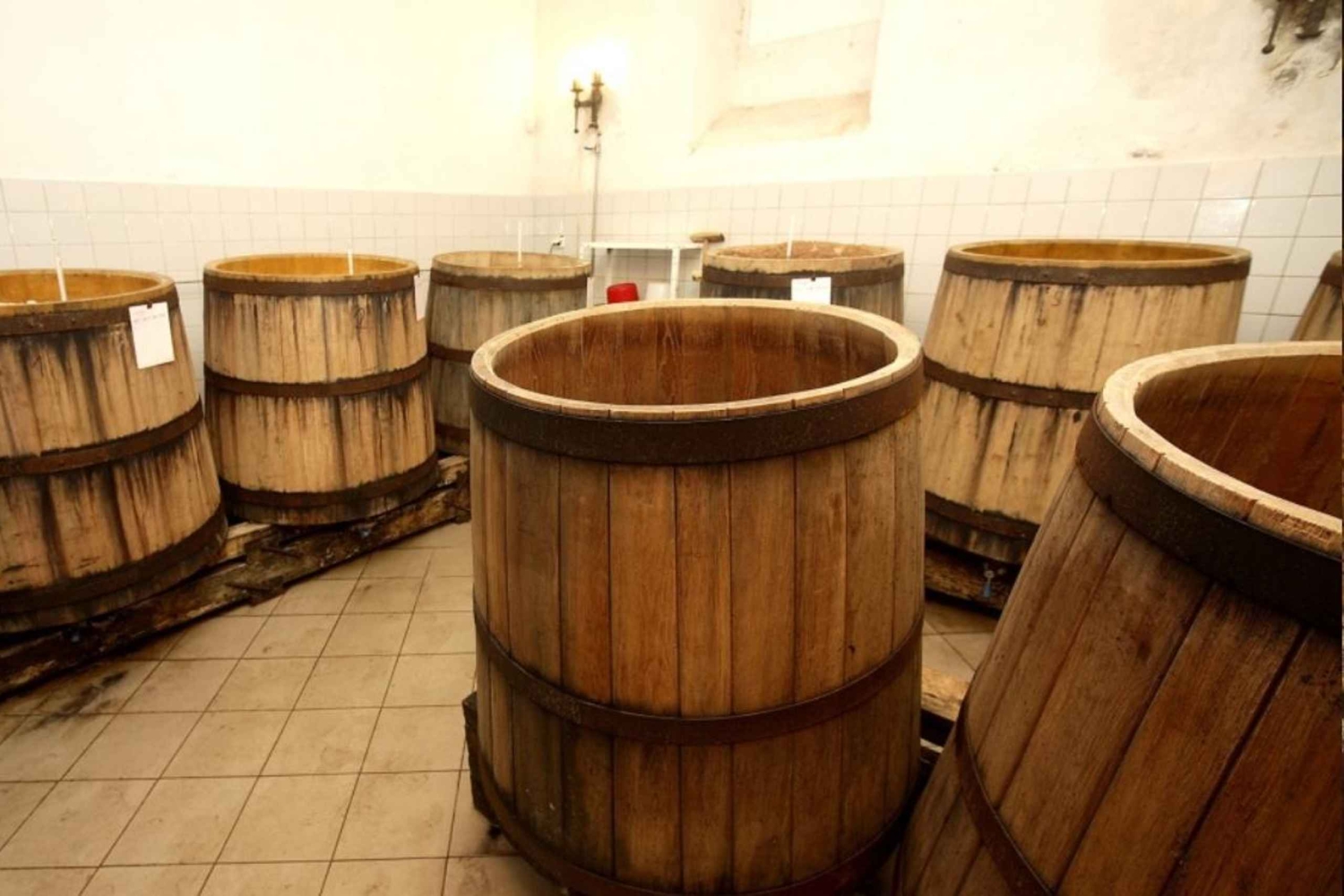 Middelalderforestilling og middag, slot og bryggeritur, afhentning på hotel