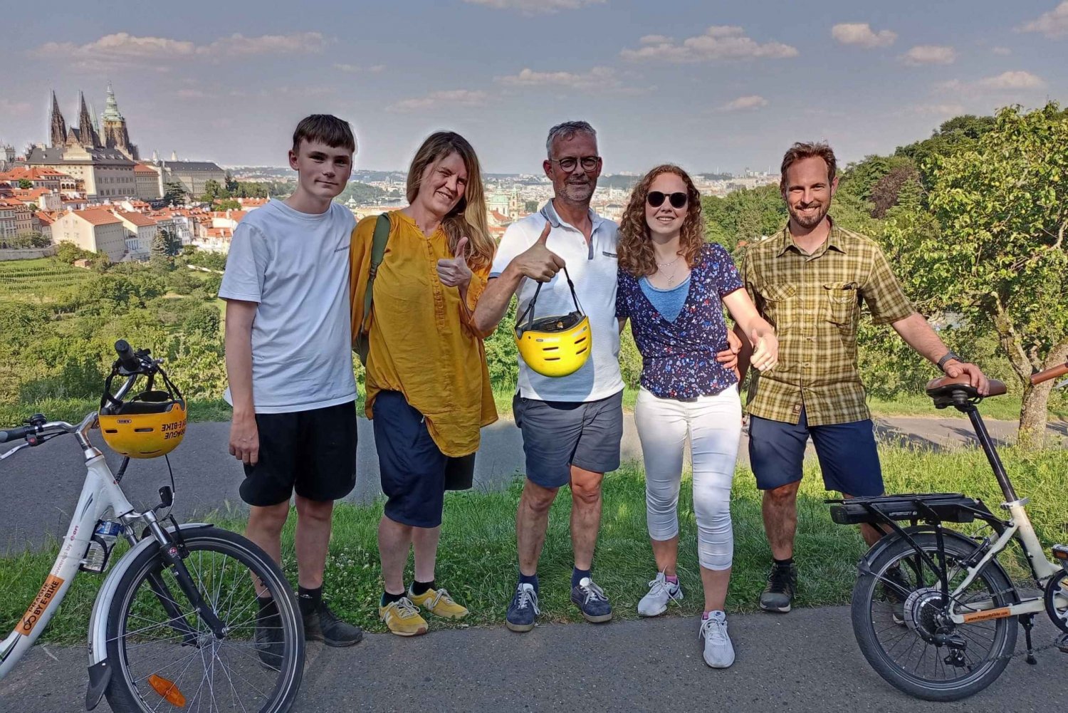 Visite guidée de Prague de 3 heures en vélo électrique
