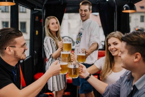 Prague: Airport Transfer Beer Party Bus with Unlimited Beer