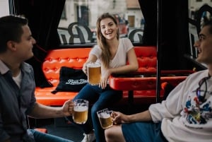 Prague: Airport Transfer Beer Party Bus with Unlimited Beer