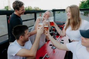 Prague: Airport Transfer Beer Party Bus with Unlimited Beer