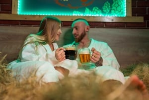 Prague: Beer Spa Experience with Unlimited Beer and Sauna