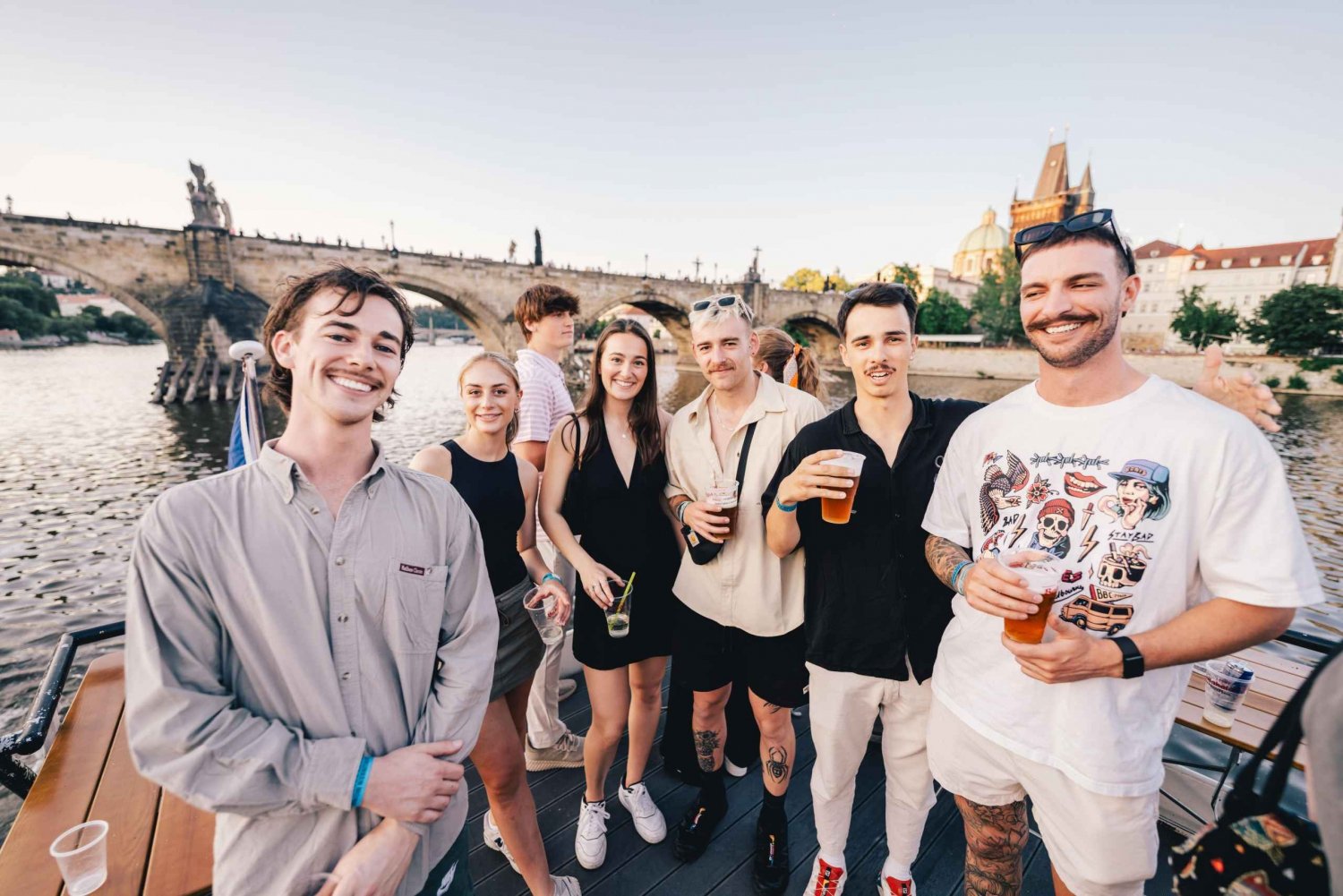 Prague: Booze Cruise with Open Bar, DJ and Best Club Entry