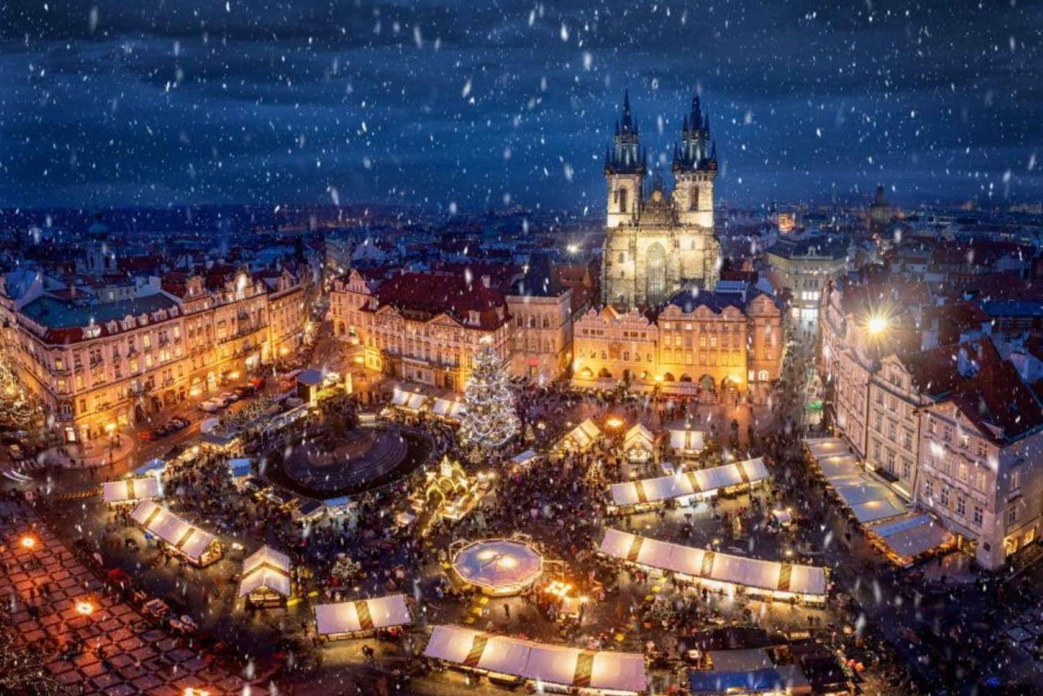 Praag: Wandeltour met gids door kerstdecoraties