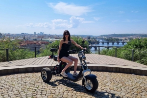 Prague: Electric Trike Viewpoints Tour with a guide