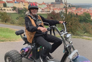 Prague: Electric Trike Viewpoints Tour with a guide