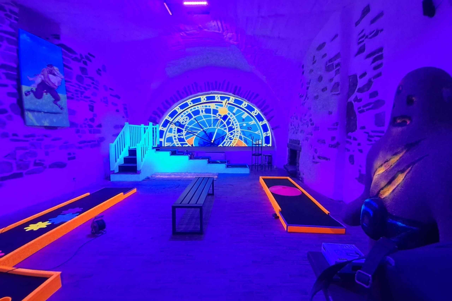 Prag: Glow Golf Minigolfspiel mit UV-Licht