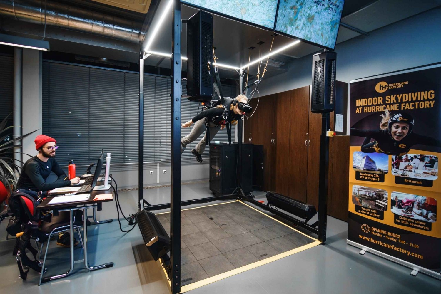 Prague: Hurricane Factory Parachute Jump VR Simulator
