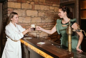 Prag: Lázně Pramen. Vin-, ölbad och wellness-spa