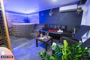 Praag: moderne privéspa met jacuzzi en sauna