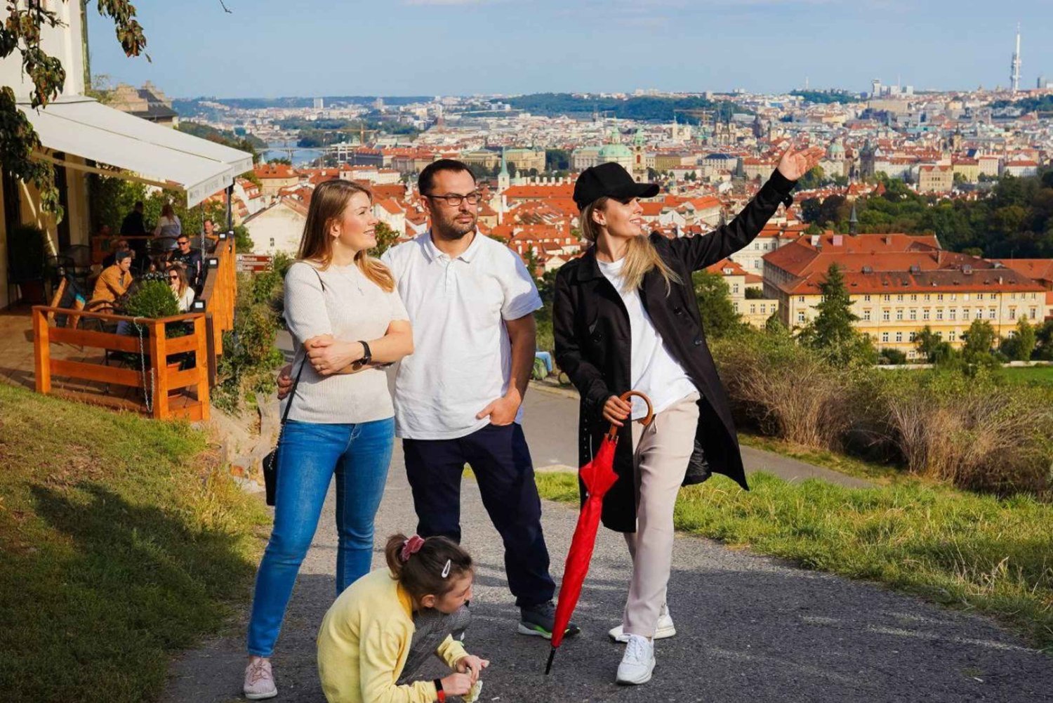 Prahas vakreste spasertur: utsikt over slottet og klostret i Praha