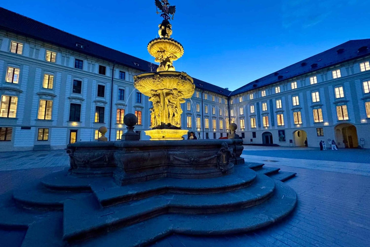 Prague: Night Walk through Prague Castle with City Views