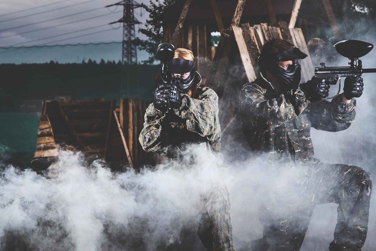 Прага: игры в пейнтбол