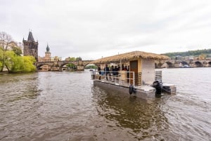 Prague: Party Tiki Boat Sightseeing Cruise with Drinks
