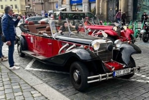 Prague: 90min Private Tour in Vintage Car, up to 6people!