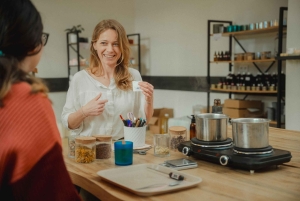 Prague : atelier de fabrication de bougies à la cire de soja