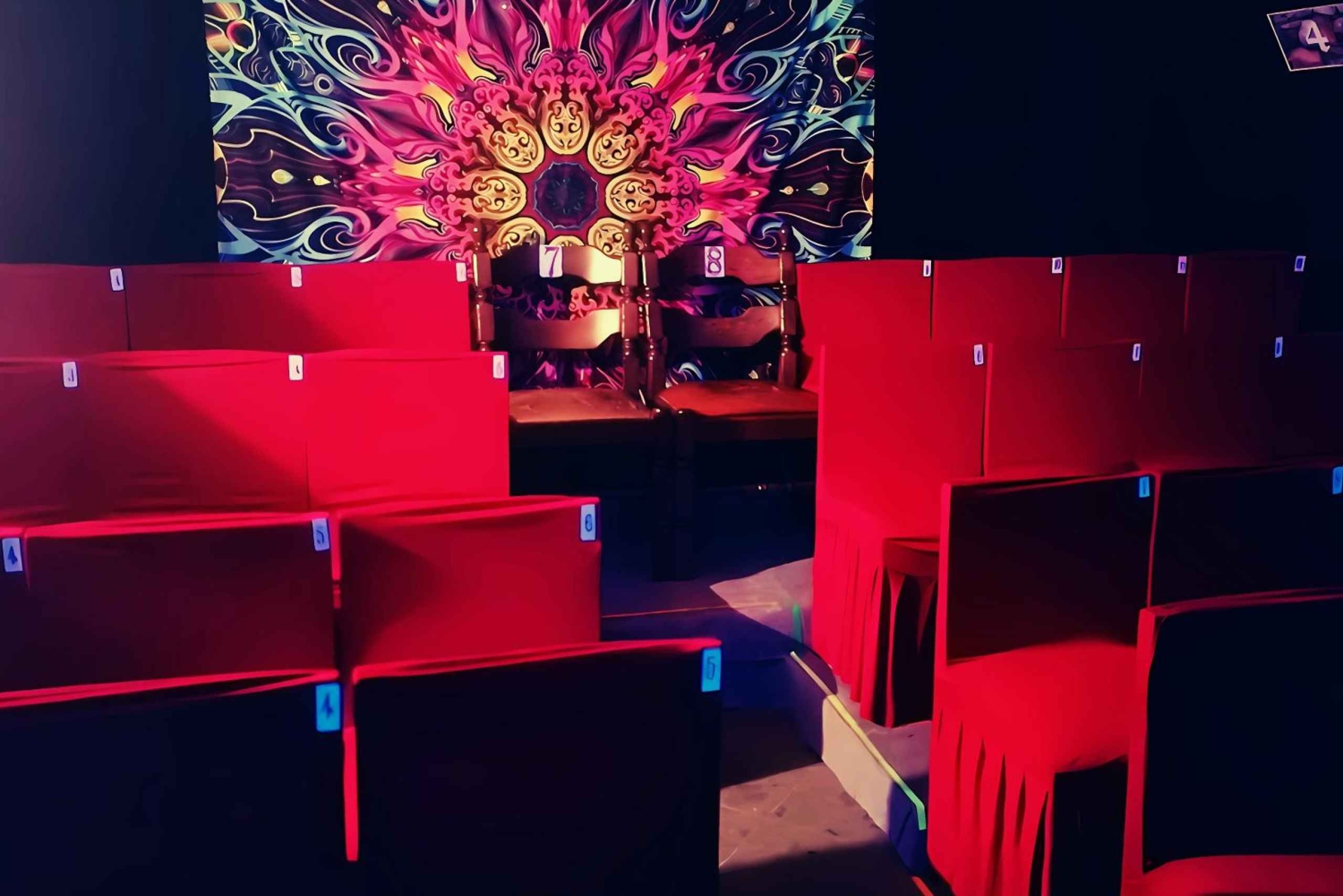 Prag: Interaktivt show i det underjordiske Black Light Theatre