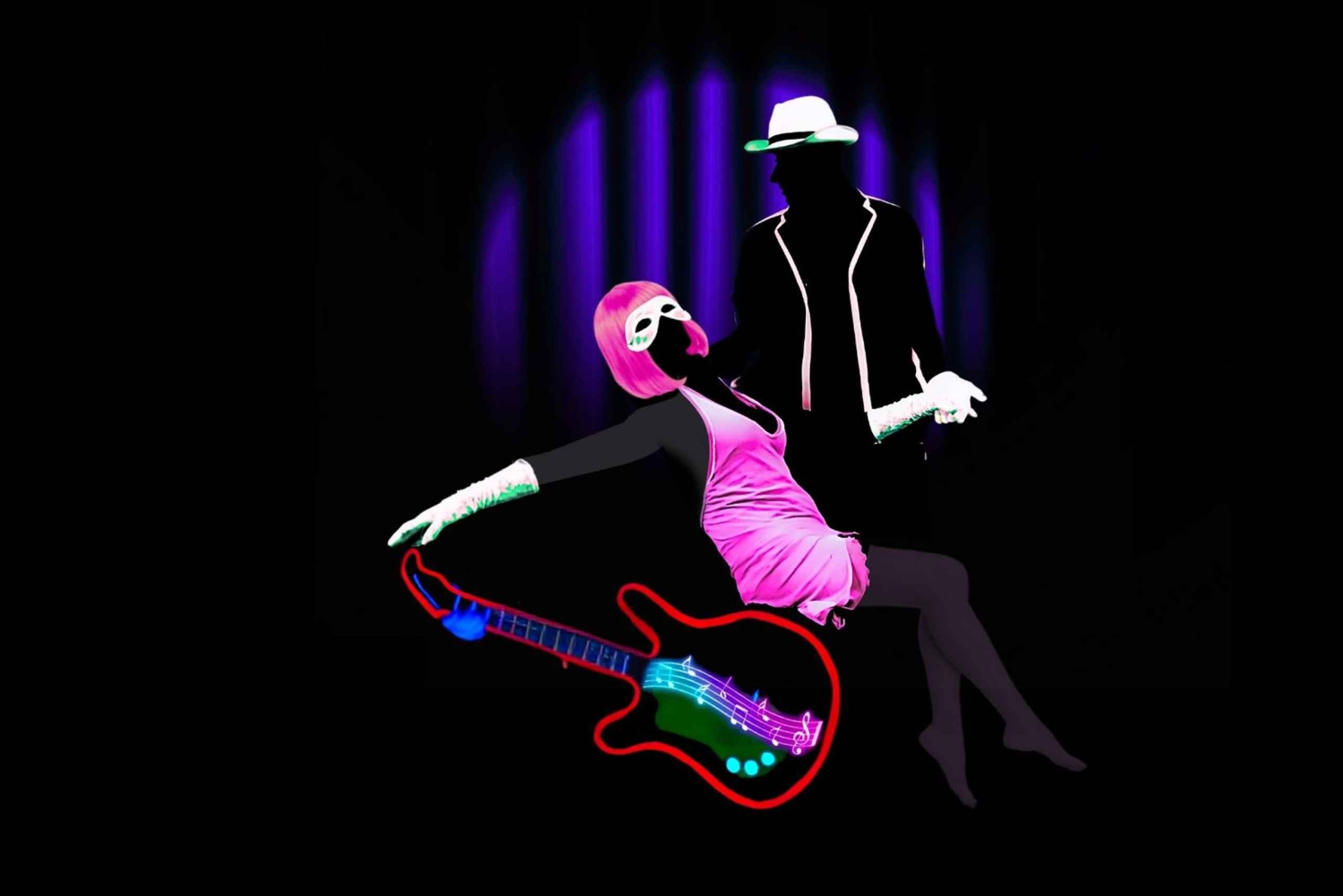 Prag: Interaktivt show i det underjordiske Black Light Theatre