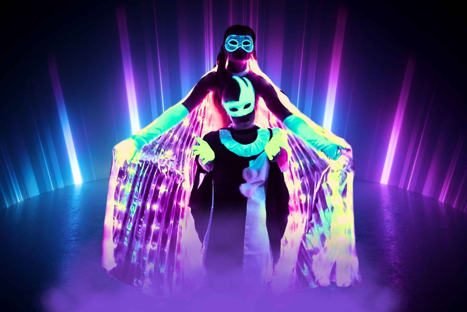 Prag: Interaktivt show i det underjordiske Black Light Theatre