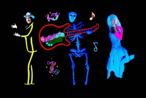 Prag: Interaktivt show i det underjordiske Black Light Theatre