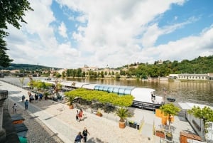 Prague: Vltava River Lunch Cruise in an Open-Top Glass Boat