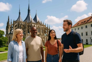 Excursion privée à Kutná Hora : l'église aux ossements et Sainte-Barbe