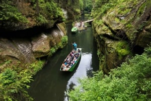 Scenic Bastei Bridge with Boat Trip & Lunch from Prague