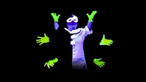 Prague: Underground Black Light Theatre Interactive Show