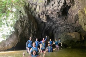 Aventure dans les grottes, les cascades et la rivière d'Arenales