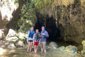 Cavernas Arenales, cachoeira e aventura de natação no rio