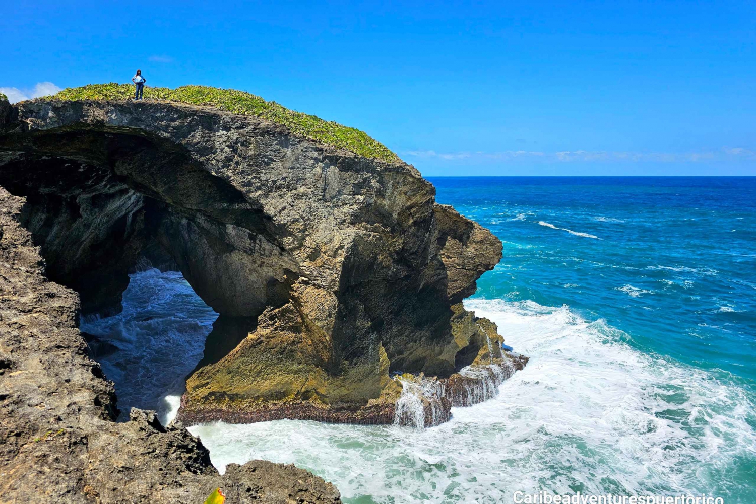 Discover Arecibo Indian Cave Archs, beach & Tanamá waterfall