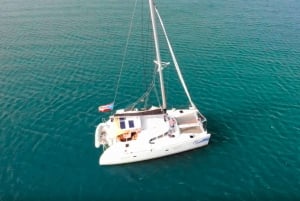 Fajardo: Crucero de un día en catamarán a la isla Palomino con almuerzo