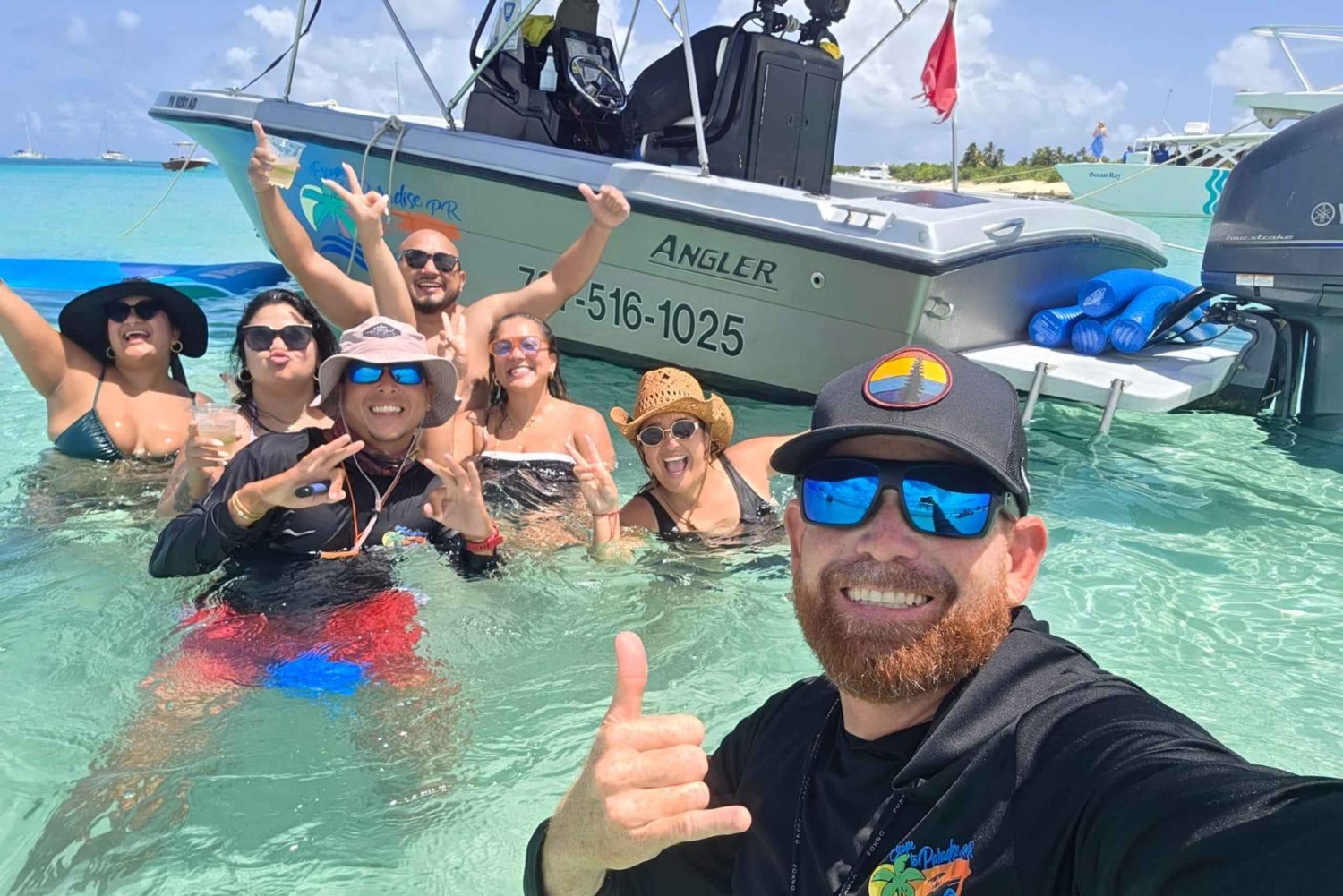 Fajardo: Privat halvdags båtcharter till Icacos eller Palomino