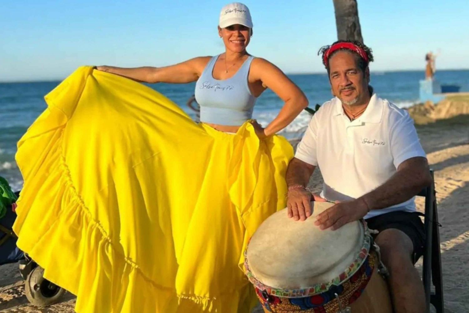 Puertoricansk folklore Bomba-undervisning med levende musik