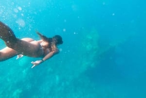 Från Fajardo: Båt och snorkling i solnedgången med lunch och fri bar